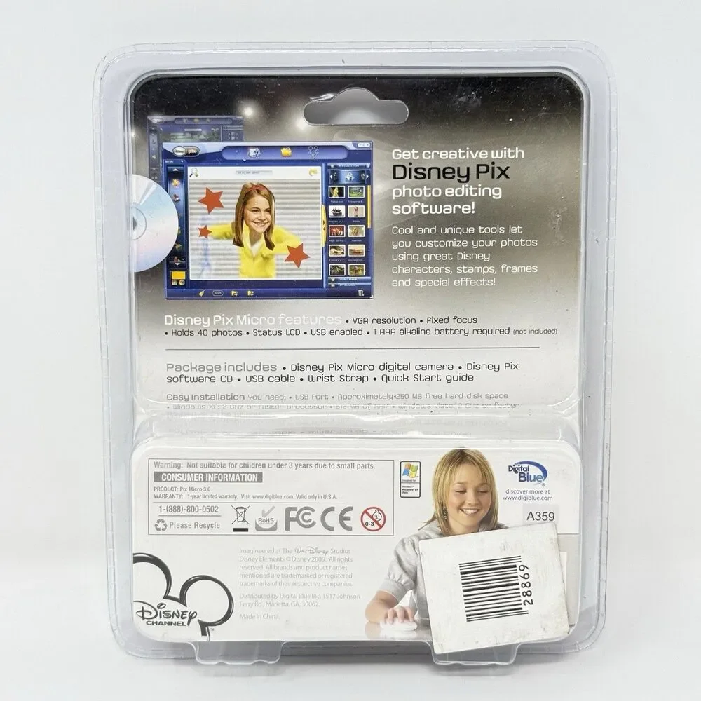 Disney Pix Micro Digital Camera Jonas Fun Collectible New